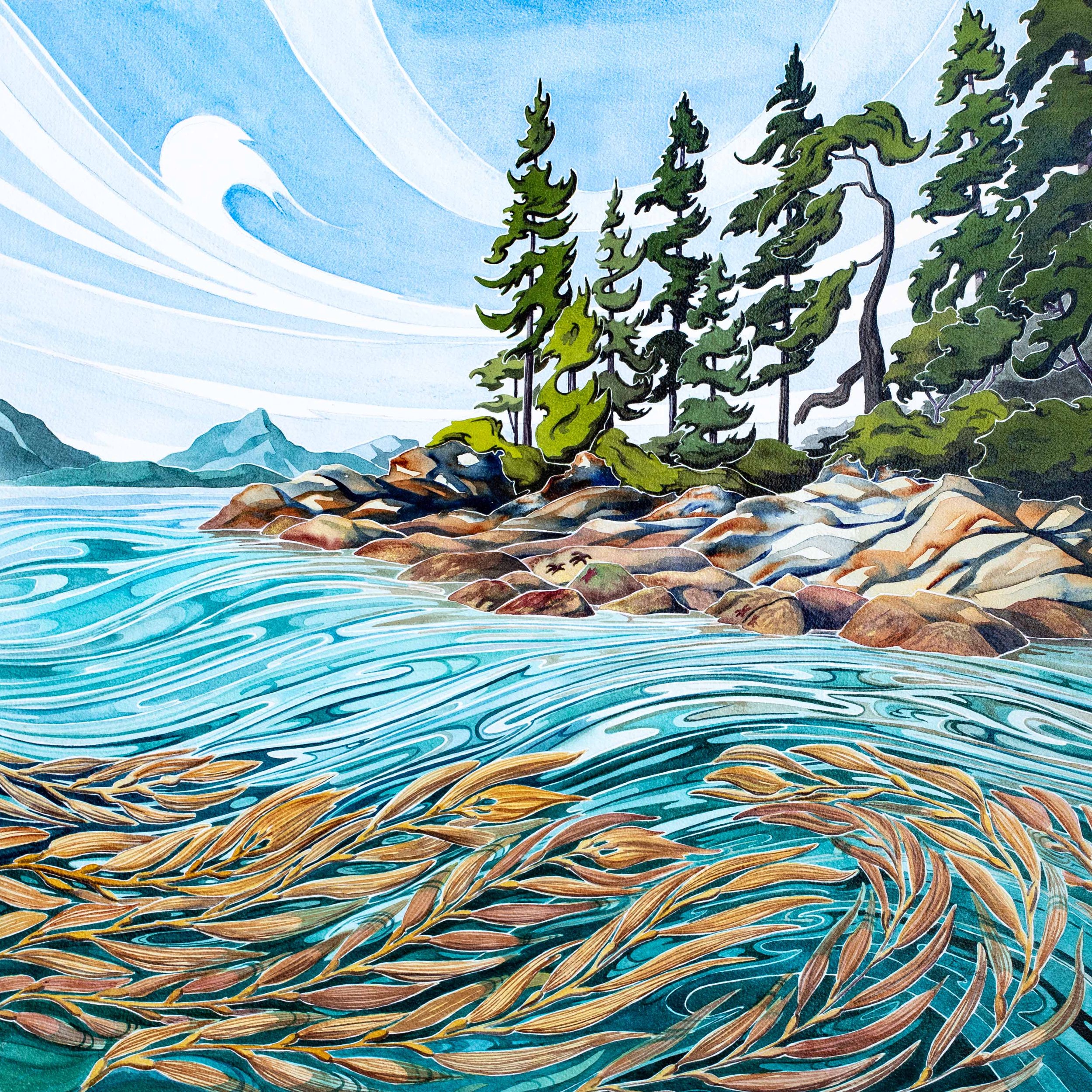 Tidal Wonders 20" x 20"
